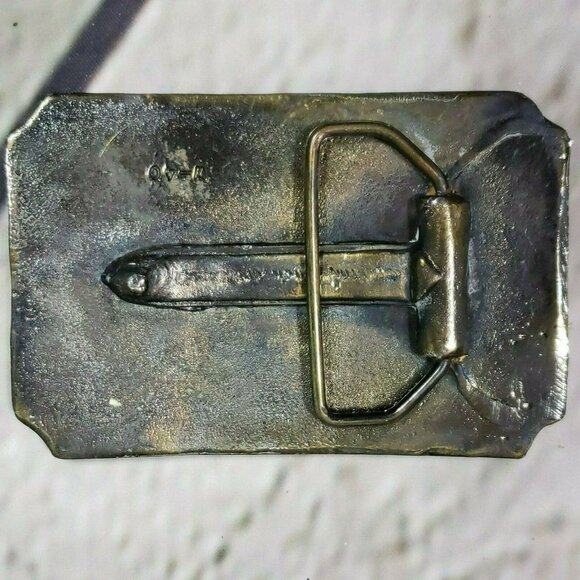 Vintage Wells Fargo Brass Founders Belt Buckle Collectible - Picture 2 of 5